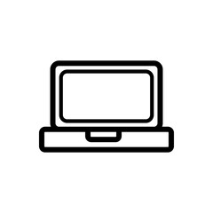 laptop icon logo illustration design