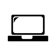 laptop icon logo illustration design