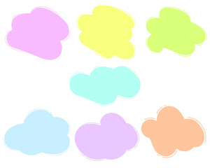 Multi-colored vector spots. Background for the design of a postcard or template for a flyer, background for an image.