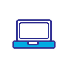 laptop icon logo illustration design