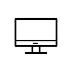 monitor icon logo illustration design