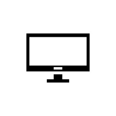 monitor icon logo illustration design