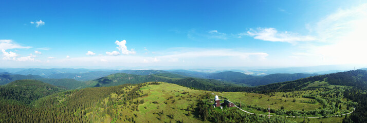 Aerial view of the recreational area Kojsovska Hola in Slovakia © Peter