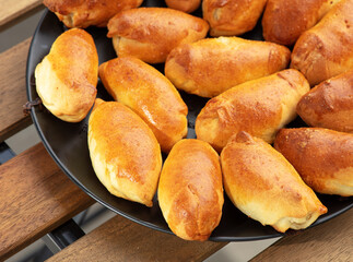 freshly baked meat buns