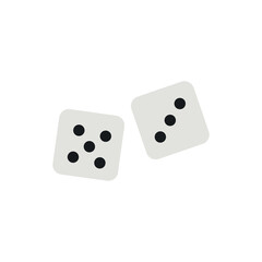 Dice Icon. Vector Illustration