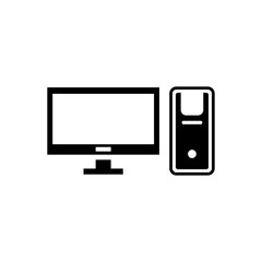 personal computer icon logo illustration design