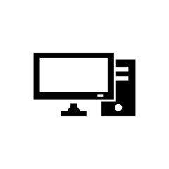 personal computer icon logo illustration design