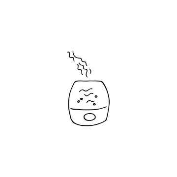 recommend clip art: Air humidifier icon. Humidity control sign. Hand drawn linear vector illustration