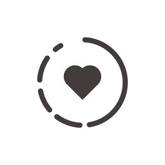 Story Highlight Icon Isolated On White Background. Heart Highlight Symbol Modern Simple Vector Icon For Web Site Or Mobile App