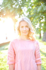 portrait of a senior woman in the park