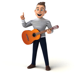 Fun 3D cartoon casual character