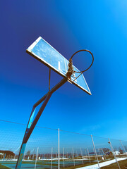 basketball hoop and sport