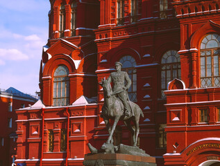 statue on the red square