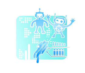 Shooter video game 2D vector web banner, poster
