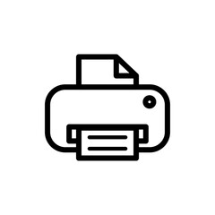 printer icon logo illustration design