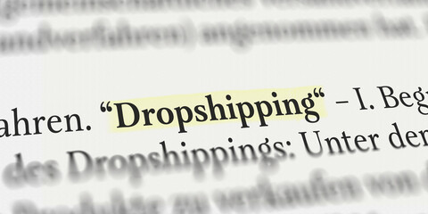 Dropshipping mit Textmarker