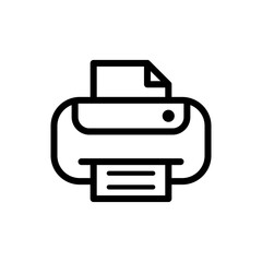 printer icon logo illustration design