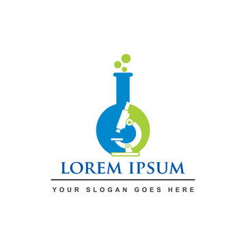 MICROSCOPE LAB LOGO , LABORATORY LOGO