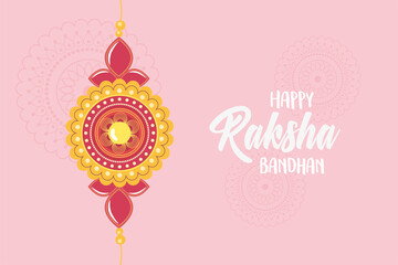raksha bandhan, traditional bracelet of love brothers and sisters indian festival