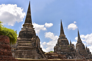 Fototapeta premium ฺีMong-khol-borpit temple in the Ayut-tha-ya period about 417 years ago.