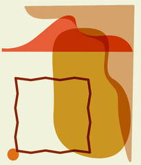 ABSTRACT BACKGROUNDS. Print, vector, Earth color. Contemporary design