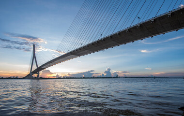 Can Tho bridge over the river