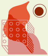 ABSTRACT BACKGROUNDS. Print, vector, Earth color. Contemporary design