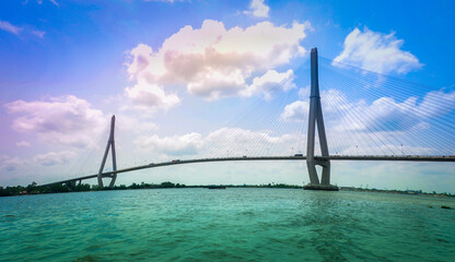 Can Tho bridge over the river