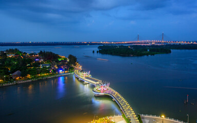 Obraz premium Ninh Kieu quay in Can Tho Viet Nam