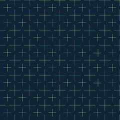 Geometric seamless repeating pattern of crosses