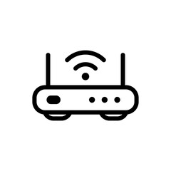 router icon logo illustration design