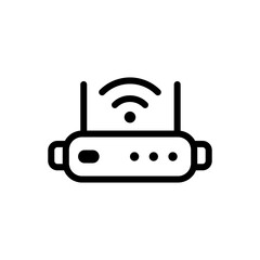 router icon logo illustration design