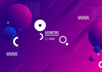 Obraz premium geometric, minimal gradient abstract background.