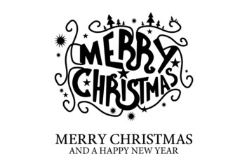 Merry Christmas Greeting Card vector