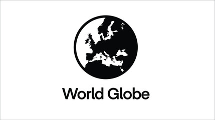 World globe vector icon isolated on white
