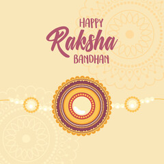 raksha bandhan, traditional indian wristband symbol of love between brothers and sisters