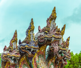 Fototapeta premium giant statue in thailand temple.