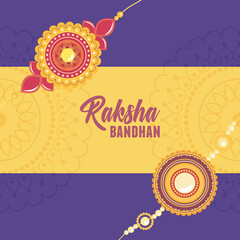 raksha bandhan, floral bracelet with gems symbol of love brothers and sisters indian celebration