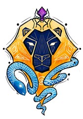 vector illustration of a fish