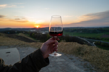 Wein Sonnenuntergang