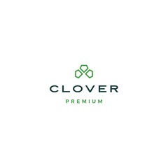 clover leaf logo vector icon illustration