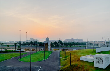 sheikh zayed frand mosque in abu dhabi, unique architecture intended by late president of UAE sheikh zayed bin sultan al nahyen.