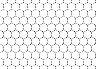 Honeycomb black seamless background. Vector stock illustration for poster or banner