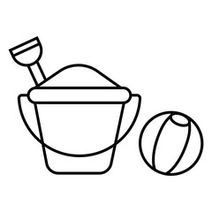  sand bucket icon vector illustration