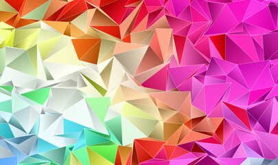 Obraz premium Abstract Low-Poly background. triangulated texture. Design 3d. Polygonal geometrical pattern. Triangular modern style