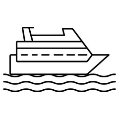 Ship icon vector illustration photo