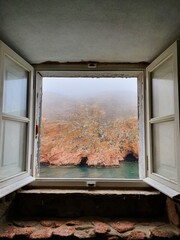 Cavehole through window