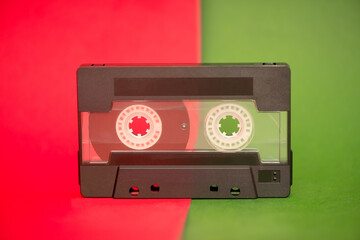 Vintage and dusty audio cassette