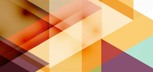 Obraz premium Geometric abstract background, mosaic triangle and hexagon shapes. Trendy abstract layout template for business or technology presentation, internet poster or web brochure cover, wallpaper