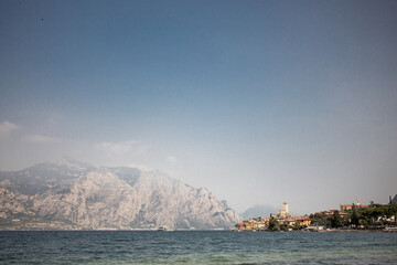 View over Lake Garda towards Malcesine